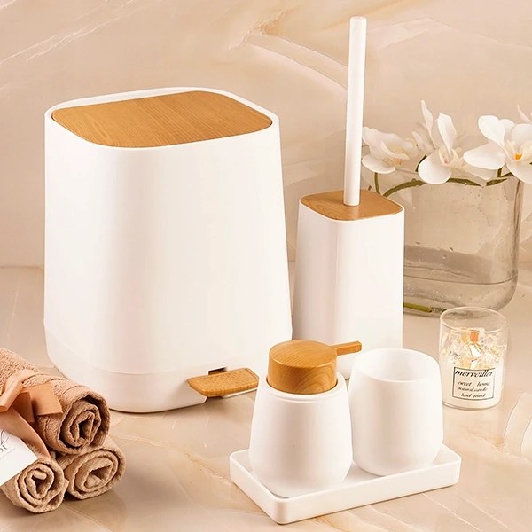 ست بهداشتی طرح چوب