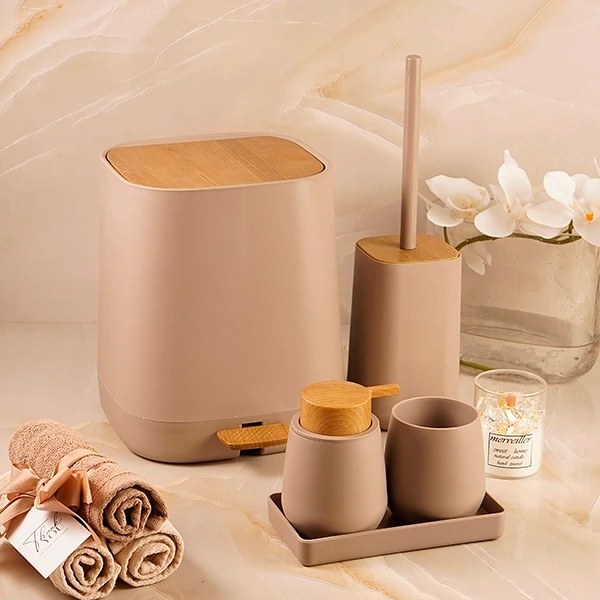 ست سرویس بهداشتی طرح چوب