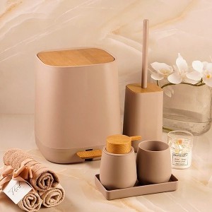 ست سرویس بهداشتی طرح چوب