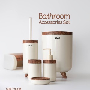 ست سرویس بهداشتی طرح چوب