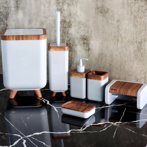 ست سرویس بهداشتی طرح چوب