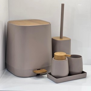 ست سرویس بهداشتی طرح چوب