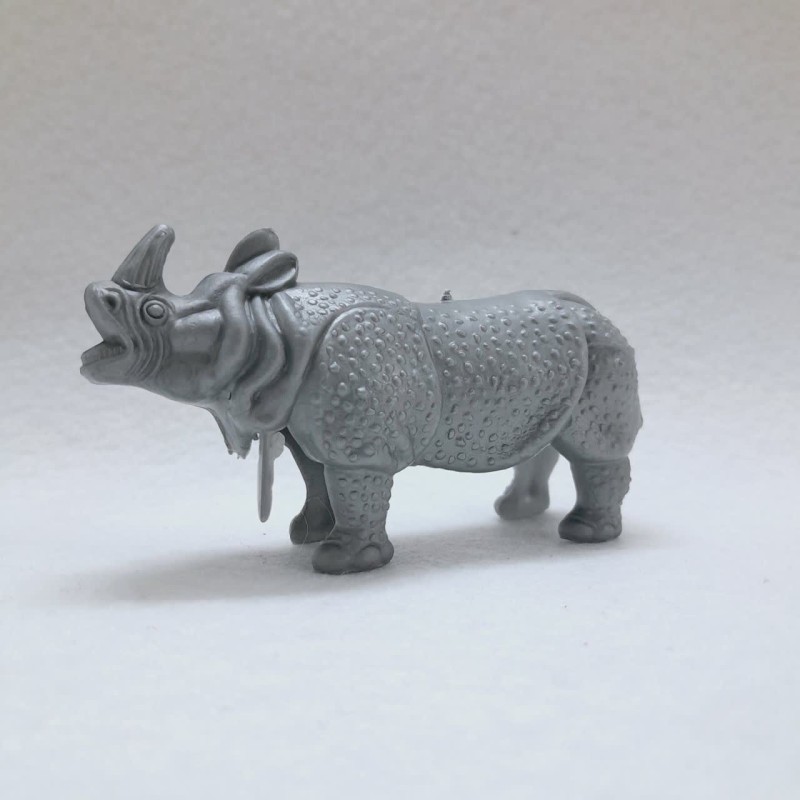 عروسک  پلاستیکی کرگدن (Rhinocerotidae) سایز کوچک