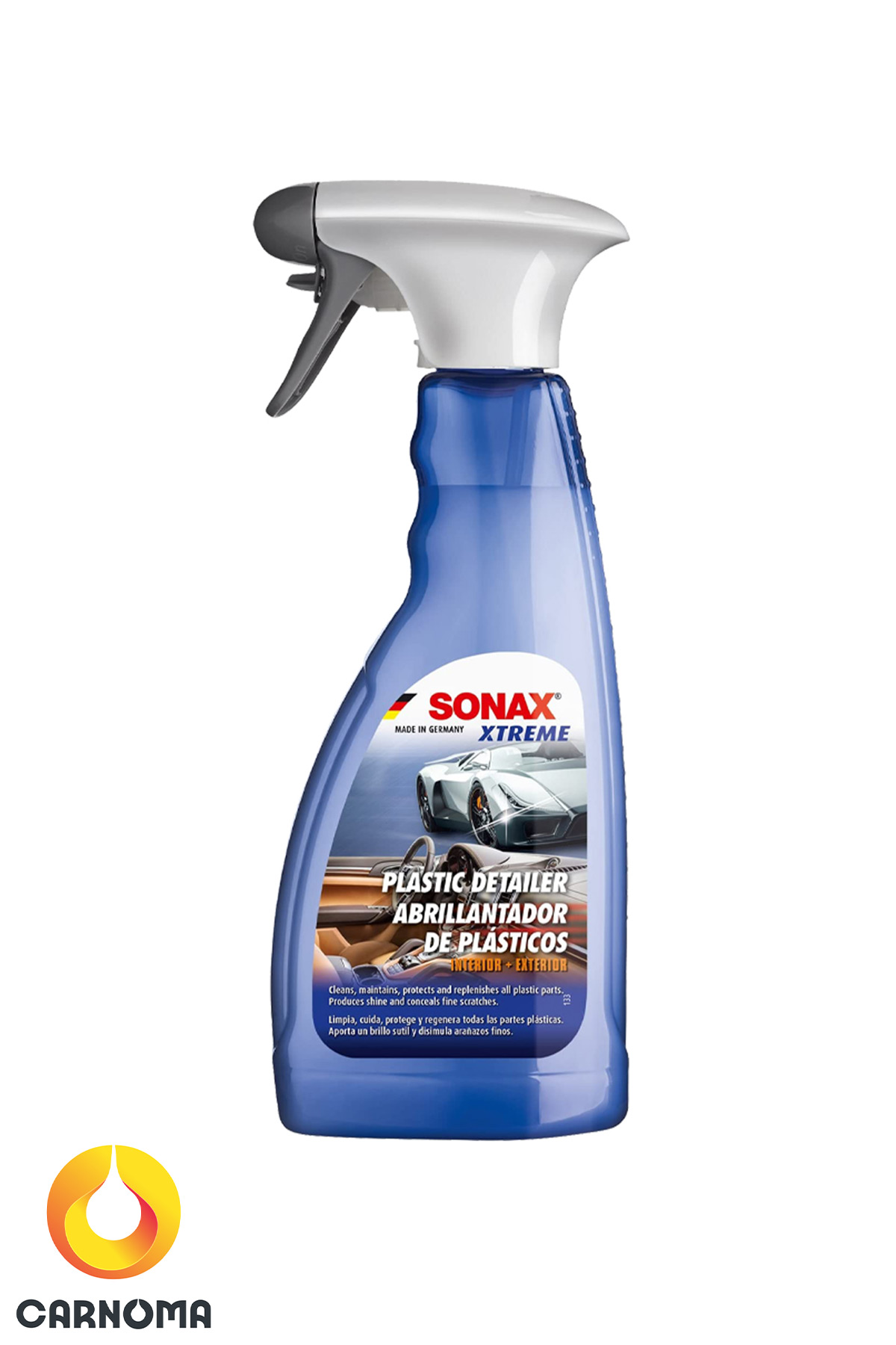 اسپری محافظ قطعات پلاستیکی داخل و خارج اتومبیل سوناکس حجم 500 میلی( Plastic Detailer )