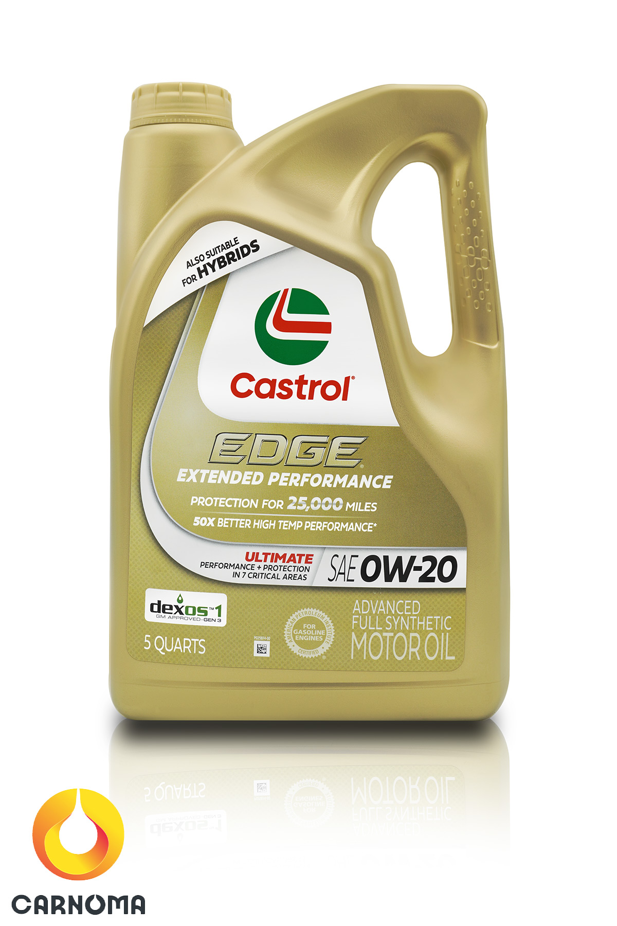روغن موتور کاسترول 0w-20 EDGE طلایی حجم 4.7 لیتر