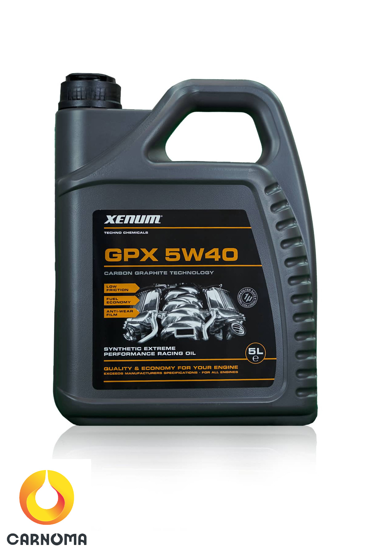 روغن موتور زنوم 5W-40 GPX حجم پنج لیتر