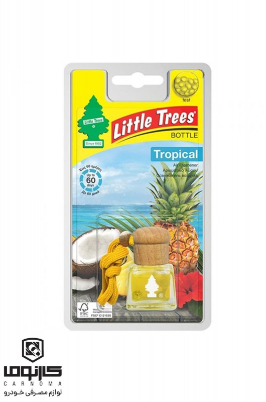 خوشبوکننده خودرو لیتل تریس مدل آویز رایحه گرمسیری (TROPICAL)