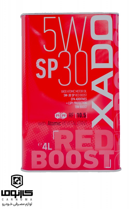 روغن موتور زادو 5w-30 Red Boost حجم چهار ليتر