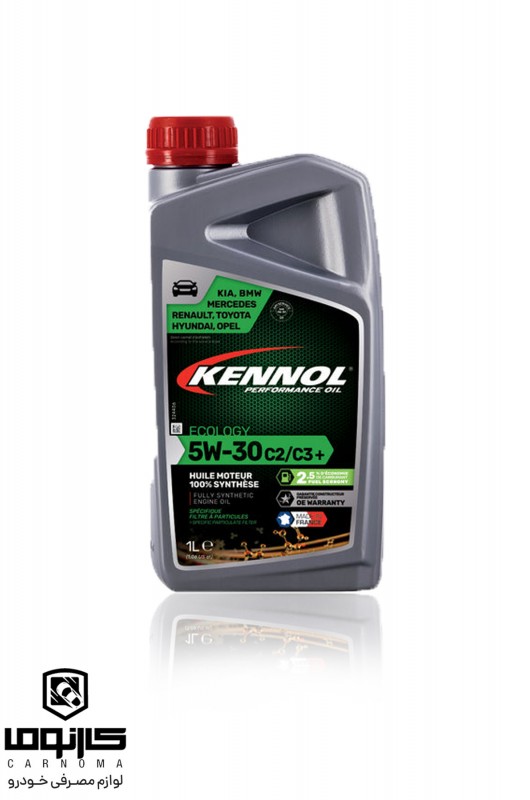 روغن موتور کنول 5w-30 C2 C3+ ECOLOGY حجم 1 لیتر