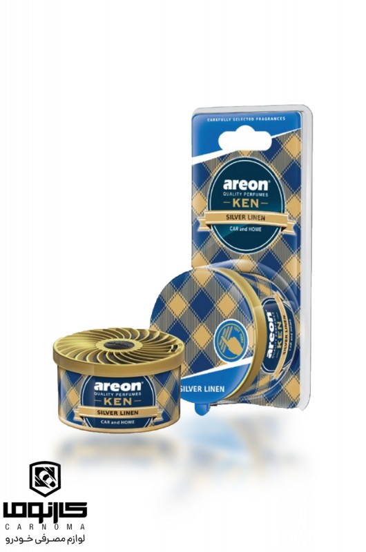 خوشبو کننده کنسروی آرئون مدل وکیوم رایحه کتان نقره ای ( Silver Linen )