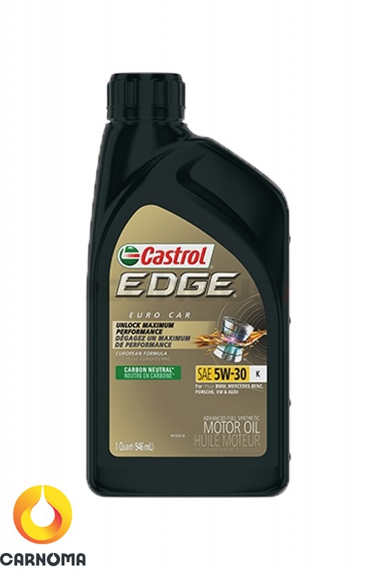 روغن موتور کاسترول 5w-30 K  EDGE مشکی حجم 946 میلی