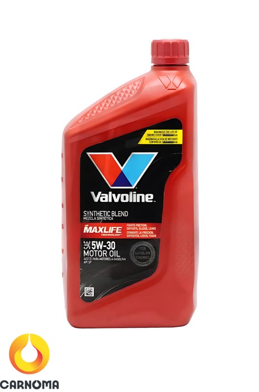 روغن موتور ولولین 5w-30 Max Life حجم 946 میلی لیتر