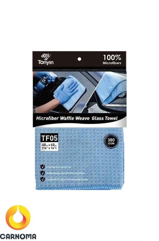 دستمال مایکروفایبر  مخصوص شیشه (TF05)  تونین 40*40