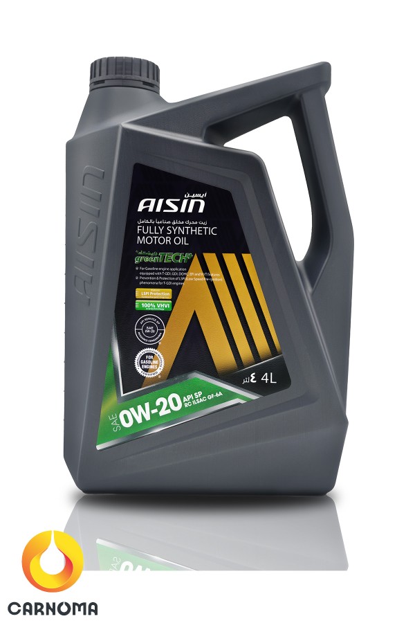 روغن موتور آیسین 0W-20 حجم چهار لیتر (طرح جدید)