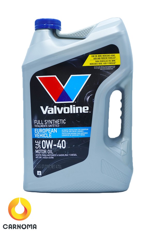 روغن موتور ولولین 0w-40 European vehicle full synthetic حجم 4.7 لیتر (درب آبی)