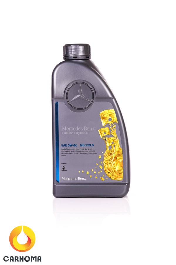 روغن موتور مرسدس بنز مدل 229.5  5W-40 MBحجم یک لیتر (طرح جدید)