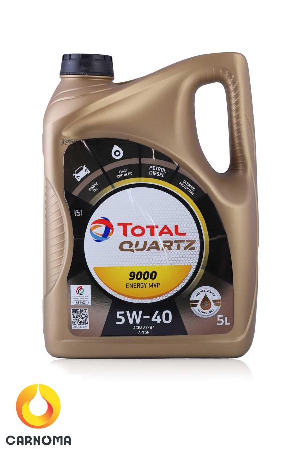 روغن موتور توتال 5w-40 حجم پنج لیتر