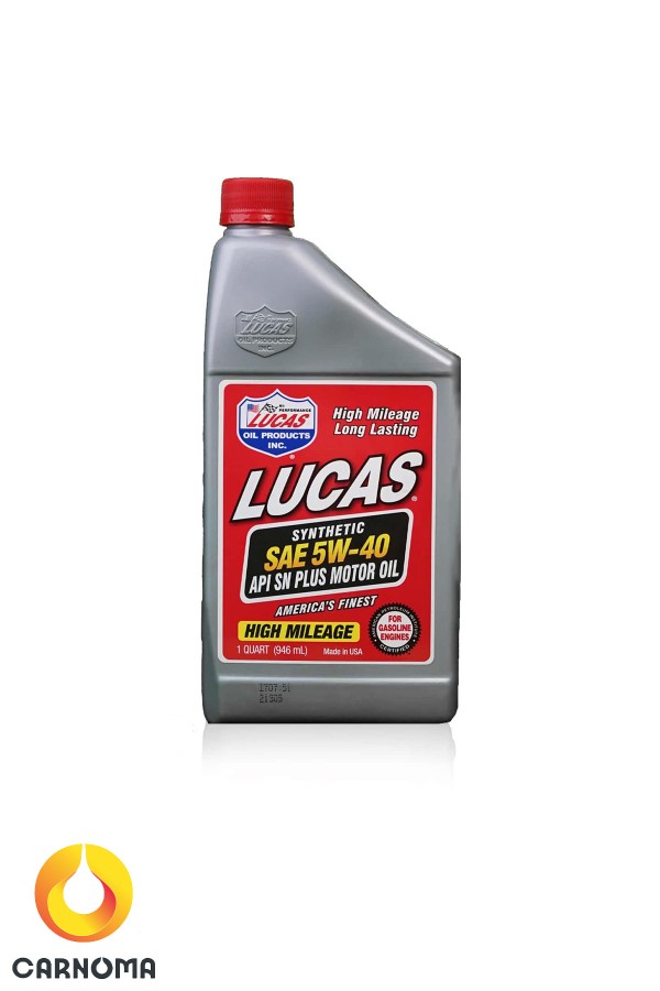 روغن موتور لوکاس 5w-40 حجم 946 میلی لیتر
