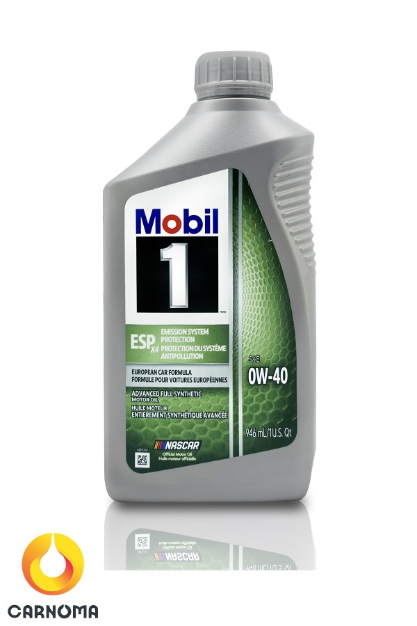 روغن موتور موبیل وان 0w-40 ESP X4 حجم 946 میلی لیتر