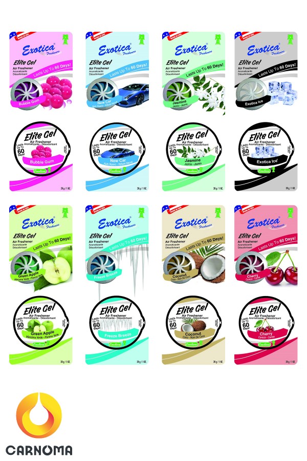 خوشبو کننده کنسروی Elite Gel اگزوتیکا 28 گرم (در 8 رایحه)