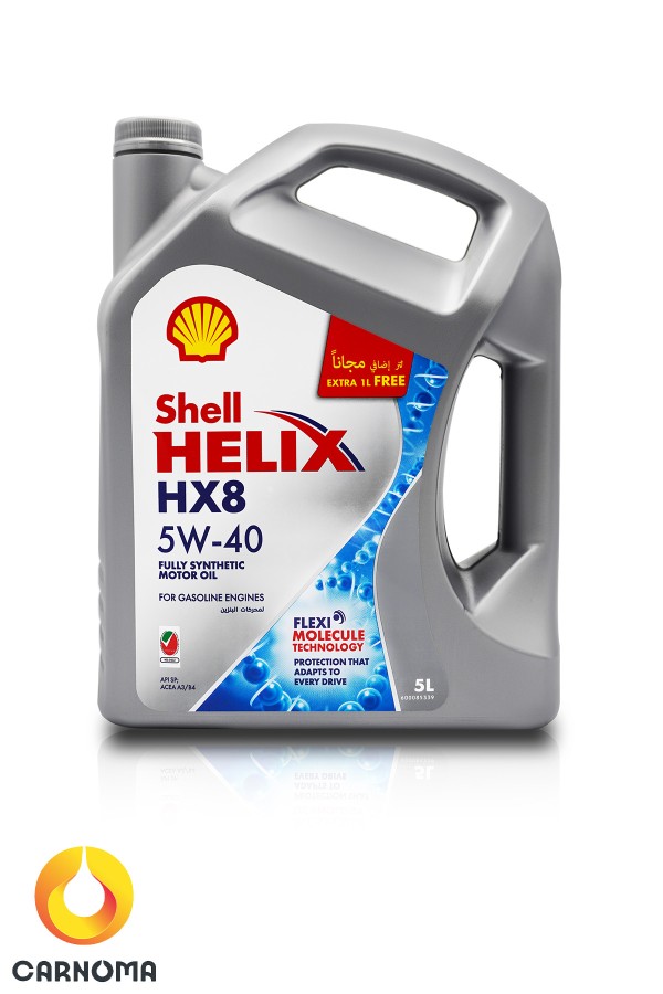 روغن موتور شل هلیکس 5w-40 HX8 حجم پنج لیتری