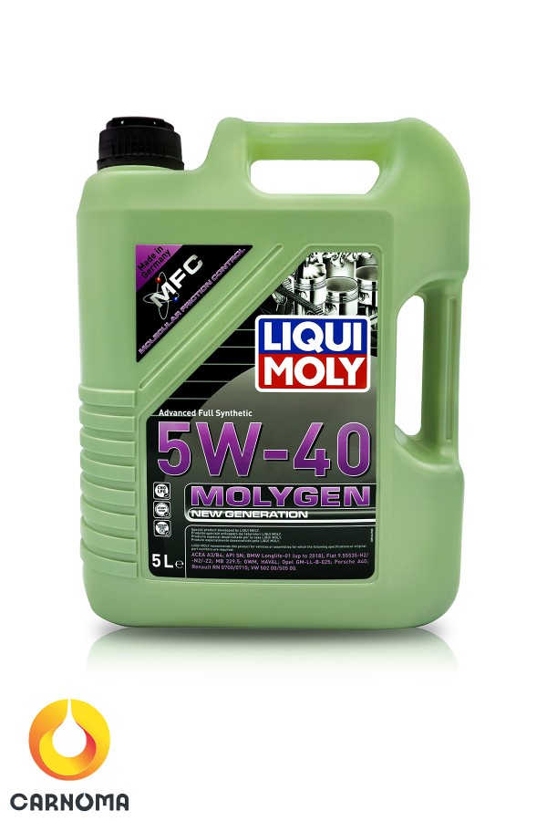 روغن موتور لیکومولی مولی ژن 5w-40 SN حجم پنج لیتر