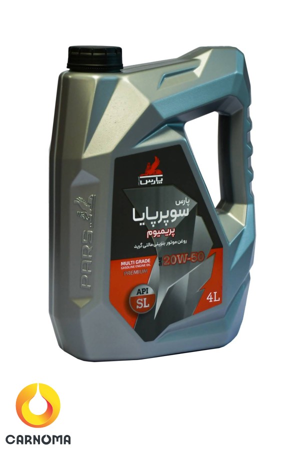 روغن موتور بهران سوپرپایا پریمیوم 20w-50 کیفیت SL حجم 4 لیتر