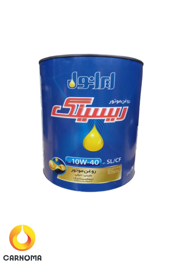 روغن موتور ایرانول ریسینگ 10w-40 کیفیت SL حجم 4 لیتر