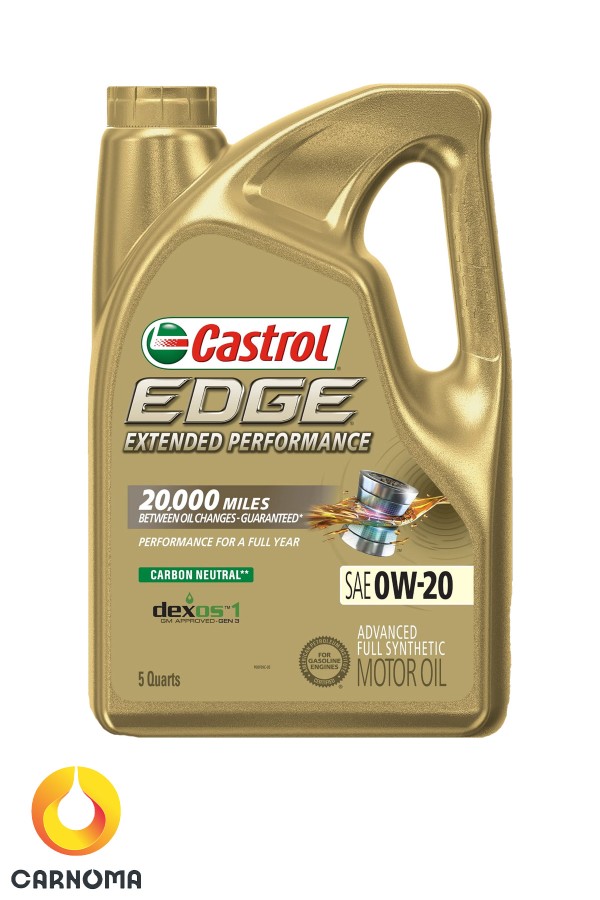 روغن موتور کاسترول 0w-20 EDGE  طلایی حجم 4.7 لیتر
