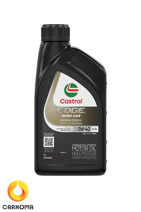 روغن موتور کاسترول 0w-40 EDGE حجم 946 میلی لیتر