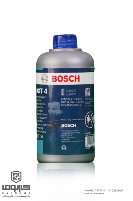 روغن ترمز بوش DOT 4 حجم 500 میلی لیتر