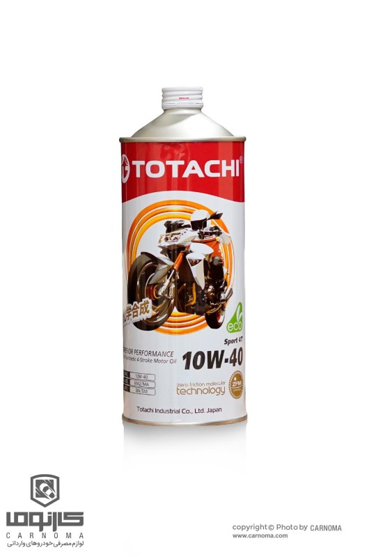 روغن موتور سیکلت توتاچی 10w-40 4T حجم یک لیتر (جدید)