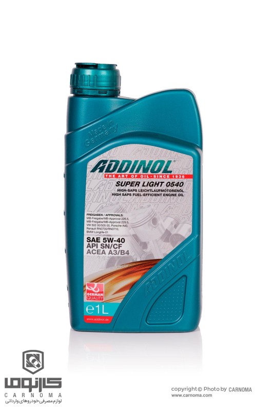 روغن موتور ادینول 5W-40 حجم یک لیتر