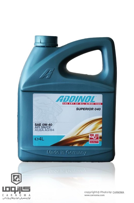 روغن موتور ادینول 0W-40 حجم چهار لیتر