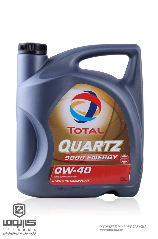 روغن موتور توتال 0w-40 حجم پنج لیتر