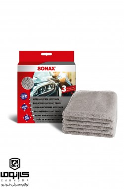 حوله مایکروفایبر بدنه سافت تاچ سوناکس ( سه عددی )-40*40 ( Cloth Soft Touch )