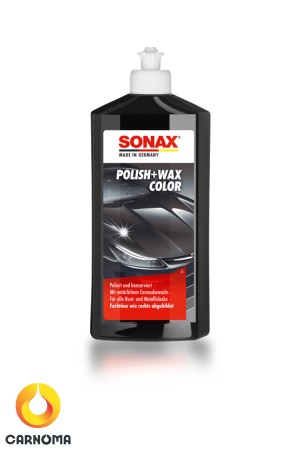 پولیش و واکس رنگ مشکی سوناکس حجم 500 میلی لیتر(Polish + Wax Color )