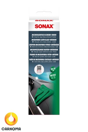 دستمال مايکرو فايبر مخصوص کابین سوناکس (38*38)( Microfibre Cloth Glass + Interior )