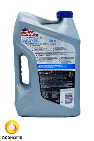 روغن موتور ولولین 0w-40 European vehicle full synthetic حجم 4.7 لیتر (درب آبی)