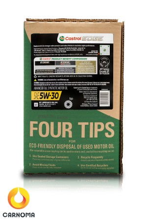 روغن موتور کاسترول 5w-30 ECO PACK مشکی حجم 5.6 لیتر