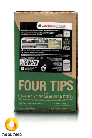 روغن موتور کاسترول 0w-20 ECO PACK مشکی حجم 5.6 لیتر