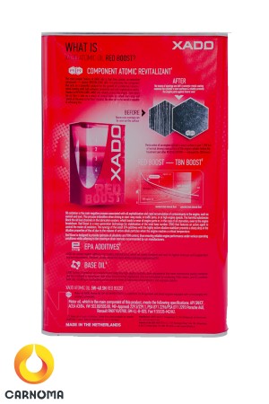 روغن موتور زادو 5w-40 Red Boost حجم چهار ليتر
