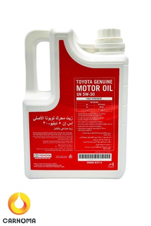 روغن موتور تویوتا 5w-30 حجم 4 لیتر