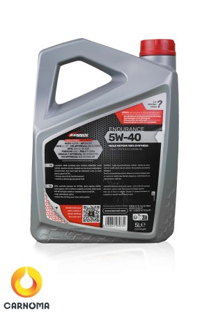 روغن موتور کنول 5w-40 ENDURANCE حجم 5 لیتر