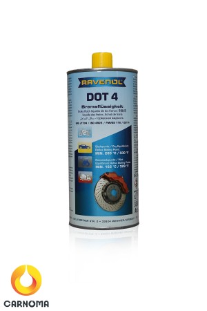 روغن ترمز راونول DOT 4  حجم 1 لیتر