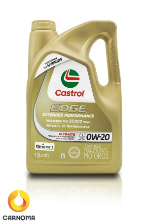 روغن موتور کاسترول 0w-20 EDGE  طلایی حجم 4.7 لیتر