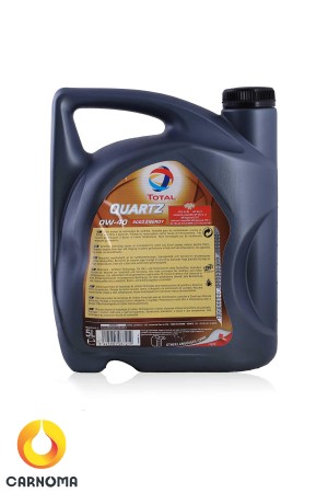 روغن موتور توتال 0w-40 حجم پنج لیتر