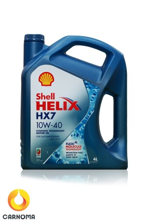 روغن موتور شل هلیکس  10w-40 HX7 حجم چهار لیتر
