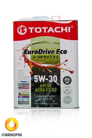 روغن موتور توتاچی 5w-30 Euro Drive حجم چهار لیتر