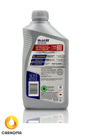 روغن موتور موبیل وان 5w-30 High Mileage حجم 946 میلی لیتر